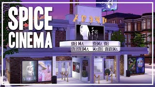 Spice Cinema [General Community Lot] - The Sims 4 Speed Build