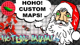 Festive Murder Maps! -- Let's Play Hotline Miami 2 (Custom Maps #4) (Level Editor Beta)
