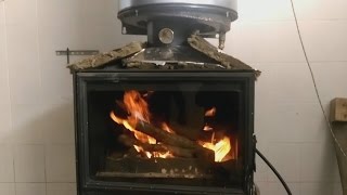 Οικονομική θέρμανση από το τζάκι με συμπύκνωση καυσαερίων
