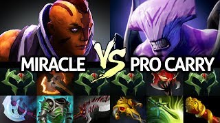 MIRACLE Anti Mage VS Madness Faceless Void | Battle Carry in Ranked 7.24 Dota 2