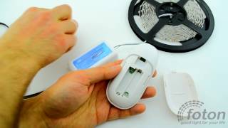 Радио диммер RF DMR 12V, 12A 4 zones, White (Touch)