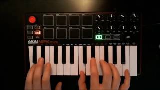 Akai mpk mini - Live looping with FL Studio #1