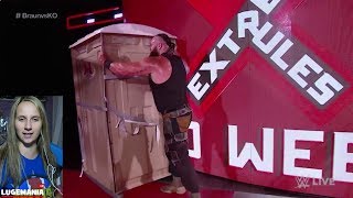 WWE Raw 7/2/17 Braun Strowman Flips Port a POTTY