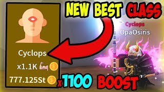 UNLOCKING *NEW* BEST CYCLOPS CLASS!!! x1100 BOOST!!! | - Roblox Saber Simulator