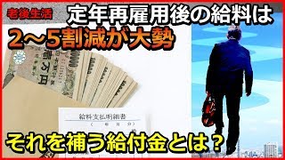 老後生活　定年再雇用後の給料は2～5割減が大勢　それを補う給付金とは？【ユアライフアップガイド】