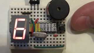 v.01 Arduino Таймер Timer Piezo Семисегментный индикатор Seven-segment display часы clock