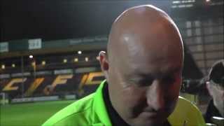 Russell Slade + Nathan Clarke - Notts County reaction