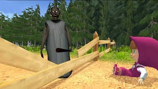 Маша и Медведь - Masha Run против Бабушка Гренни - Granny android gameplay