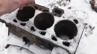 Как достать из блока двигателя провалившуюся пробку
