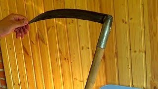 Не выбрасывайте старую косу. Смотрите что я из нее сделал