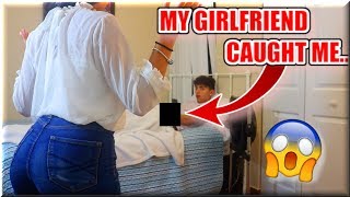 My Girlfriend Caught me JACKING Off! ?  *SHE GOT MAD AND TOLD ME TO CONTINUE*