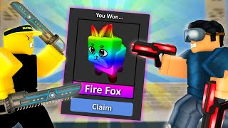 MURDERER vs SHERIFF FOR CHROMA GODLY PET! (MM2 1v1)